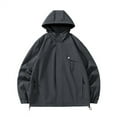 thumbnail image 1 of Ftwytp Waterproof Coat Outdoor Hardshell Jacket Removable Cap Bicycle Womens Waterproof Jackets Windproof Warm Mountaineering Coat Thin Jacket, 1 of 3