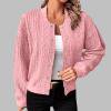 thumbnail image 1 of Ftwytp Women's Open Front Knit Cardigans Long Sleeve Casual Sweater Jumpers with Buttons Ladies Long Sleeve Knitwear Sweater Cardigan, 1 of 1