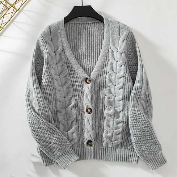 Ftwytp Women's Oversized Cardigan Open Front Knit Cardigan Sweaters Casual Loose Knitwear Mid-Length Warm Knit Coat Long Sleeve Outwear