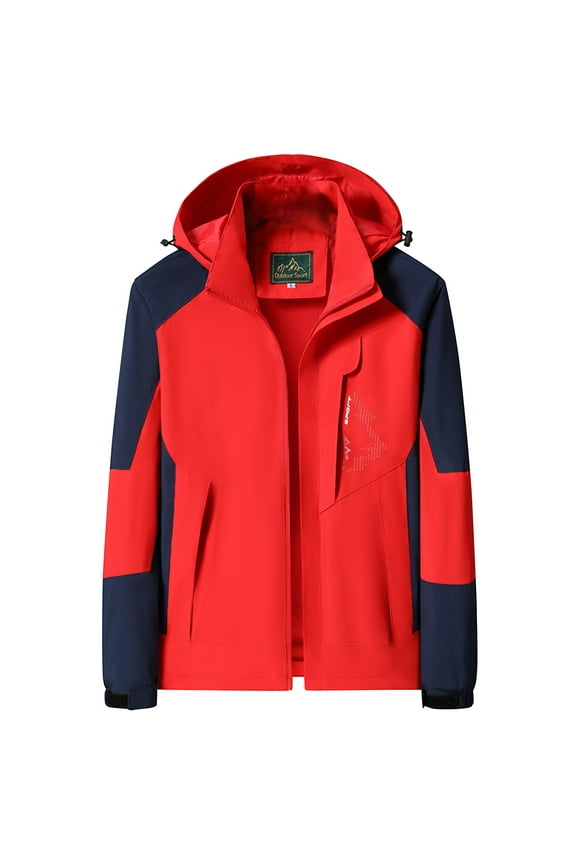 Women's Raincoats Waterproof Rain Jacket Lightweight Active Outdoor Hooded Trench Coats Zip Up Windbreaker