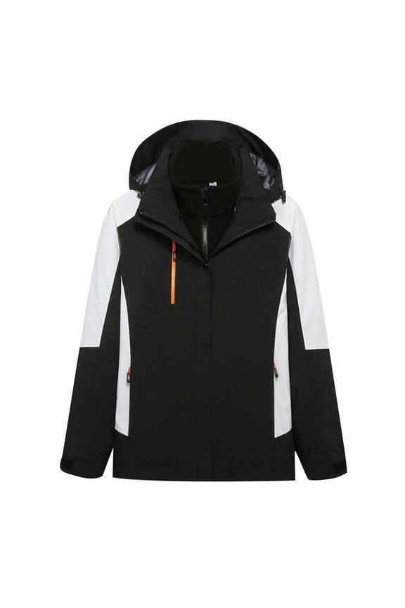 Women's Waterproof Ski Jackets 3 in 1 Snow Jackets Hooded Fleece Winter Coats Windbreaker Snowboard Jackets