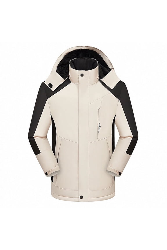 Women's Waterproof Ski Snow Jacket Winter Coat with Warm Thickened Fleece Mountain Hooded Jacket Windbreaker