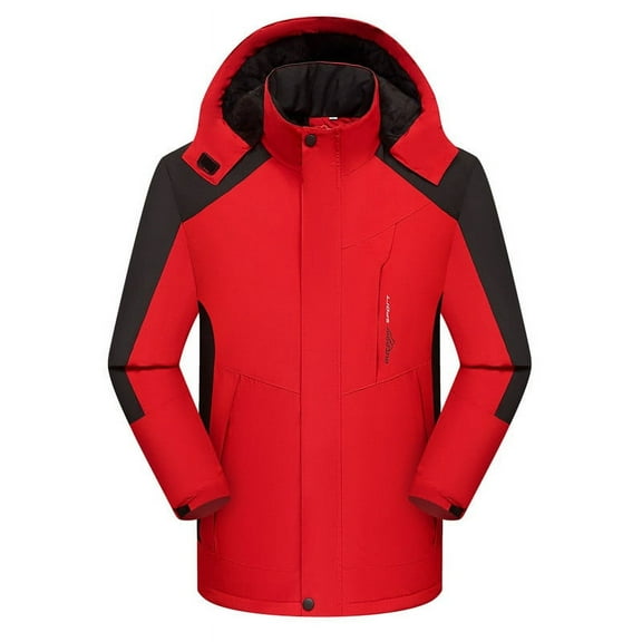 Ftwytp Women's Waterproof Ski Snow Jacket Winter Coat with Warm Thickened Fleece Mountain Hooded Jacket Windbreaker