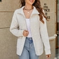 thumbnail image 1 of Ftwytp Women's Zip Up Hooded Knit Sweater Autumn And Winter Knitted Thick Long Sleeve Button Cardigan Jacket Loose Solid Color Outwear with Pocket, 1 of 5