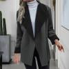 Ftwytp WomenCasual Fashion Cardigan Classic Open Front Balloon Sleeve Chunky Knitted Maxi Longline Floaty Cardigan with Pockets Sweater Plus Size