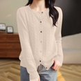thumbnail image 1 of Ftwytp Womens Cardigan Short Chunky Cardigans Long Sleeve Jumpers Open Front Ribbed Knit Lightweight Outerwear for Winter Spring, 1 of 9