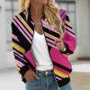 thumbnail image 1 of Ftwytp Womens Casual Daily Coats Lightweight Zip Up Casual Jacket Color Blocked Coat Stand Short Sports Outwear Long Sleeve Jackets, 1 of 5