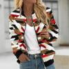 thumbnail image 1 of Ftwytp Womens Casual Daily Coats Lightweight Zip Up Casual Jacket Color Blocked Coat Stand Short Sports Outwear Long Sleeve Jackets, 1 of 5