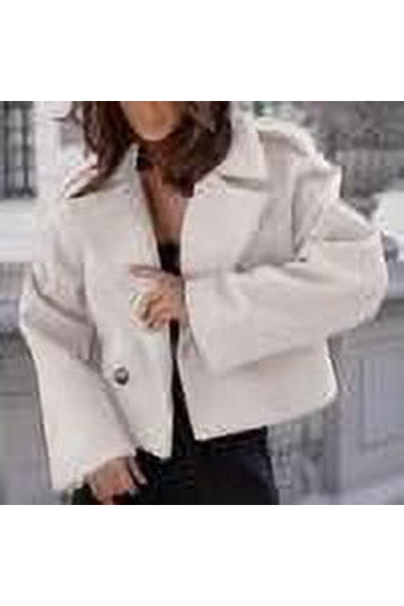 Womens Fleece Hoodie Jacket Sherpa Lined Winter Warm Fleece Button Front Sweatshirt Fluffy Jumper Sweater Coat Overcoat Cardigan