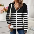 thumbnail image 1 of Ftwytp Womens Long Hoodies Zip Up Plain Hoodie Long Sleeves Fleece Longline Hoodie Sweatshirts Casual Loose Hooded Coat Zipper Plus Size Tops Pullover Jacket with Pockets, 1 of 6