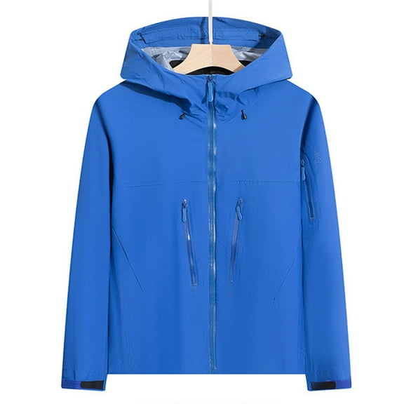 Ftwytp Womens Windbreaker Jackets Portable Compression Raincoat Hooded Outdoor 3-In-1 Detachable Hooded Sports Mountaineering Suit