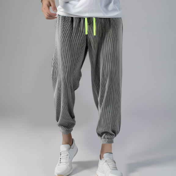 Ftwytp Wrok Trousers for Men Winter Fleece Casual Cargo Pants with Multi Pocket Sports Pants Trousers Simple Stylish Loose Sports Elastic Waist Pant