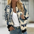 thumbnail image 1 of Ftwytp Zip Up Jacket Women Gym Fleece Sweatshirt Oversized Sports Workout Runing Baseball Coat Long Sleeve Color Blocked Casual Loose Sweater, 1 of 5