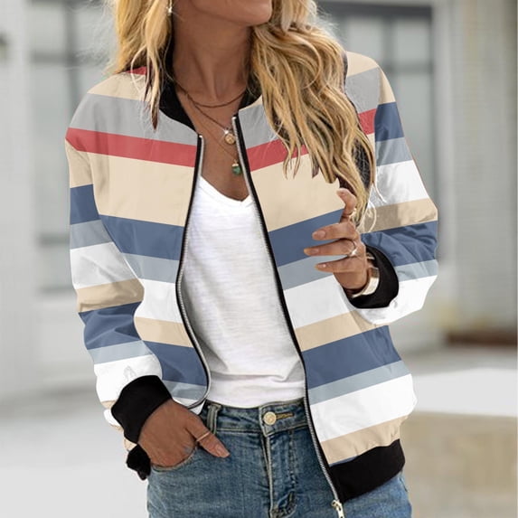 Ftwytp Zip Up Jacket Women Gym Fleece Sweatshirt Oversized Sports Workout Runing Baseball Coat Long Sleeve Color Blocked Casual Loose Sweater