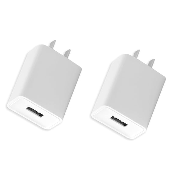Fu1997 2 - Pack 5V 2A Fast Charging USB Wall Charger, White, Compatible for Baby Bottle Warmer, iPhone, iPad, Samsung, Android, Kindle