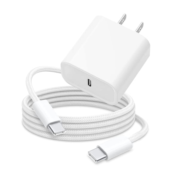 Fu1997 6FT 20W USB - C Fast Charger Block, Compatible for iPhone 15 - 17 (Pro Max/16e), AirPods (4th/Pro 2nd - 3rd), iPad (10th/Pro/Air 13/12.9), Samsung Galaxy A14 - A16, A03S, A23 - A54 5GFu1997
