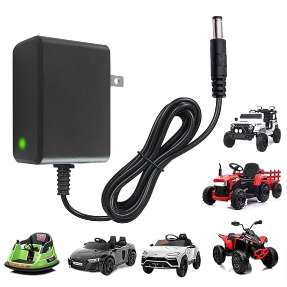 Fu1997 Universal Upgraded Battery Charger for 12V Wrangler Kids' Electric Ride - On Cars - Reliable & Safe