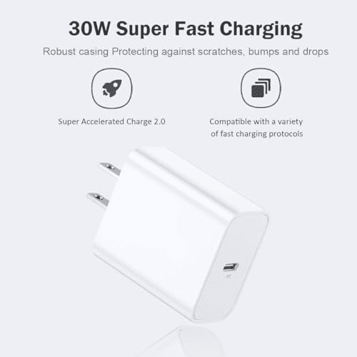 Fu997 30W USB - C Fast Charger - 6Ft C - to - C Cable - for Compatible with DJI Mini 2/2 SE/SE/Mini 3/3 Pro/Mini 4 Pro Drones & Two - Way Charging Hub