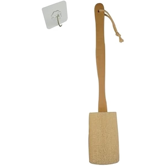 Fu997 Back Loofah Scrub Loofah Sponge Long Handle Loofah Shower Bath Brush On a Stick Body Scrub Brush Scrubber Loofah Exfoliating Body Eco-Friendly Sponge