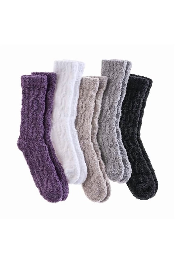 Fuzzy Socks for Women Fluffy Slipper Socks Cozy Winter Warm Soft Microfiber Plush Home Sleeping Gift Socks
