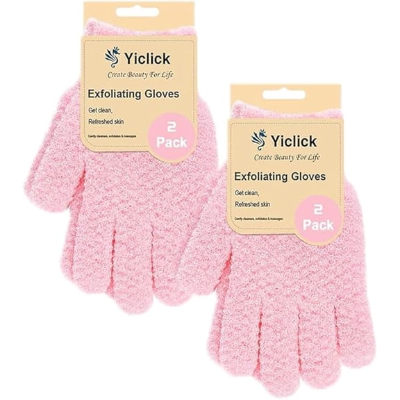 Fu997 Heavy Exfoliating Gloves, Exfoliating Body Scrubber for Bath Shower Exfoliation, Body Scrub Exfoliator for Dead Skin Remover, Exfoliate Sponge Loofah Washcloth Mitt Men Women