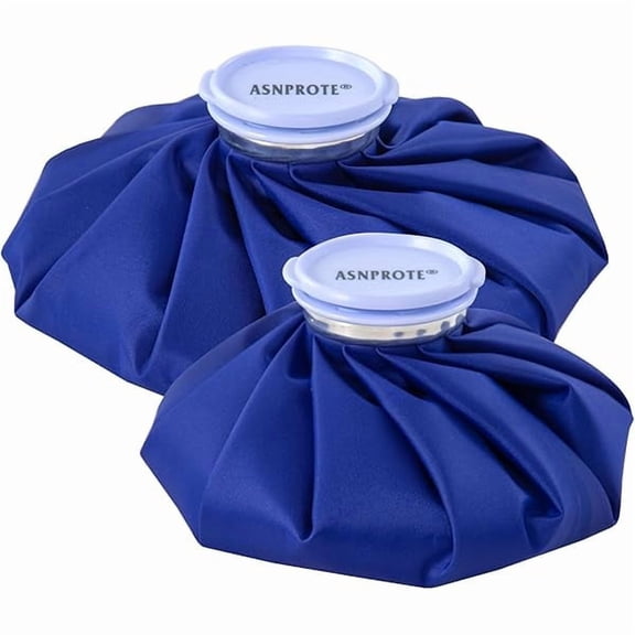 Fu997 Ice Bags Ice Packs for Injuries,Reusable Ice Bags refillable Ice Pack Hot Water Bottle Hot Water Bag for Knee Head Hand Face Pain Relief,Hot Cold Compress,2Packs(9&11)