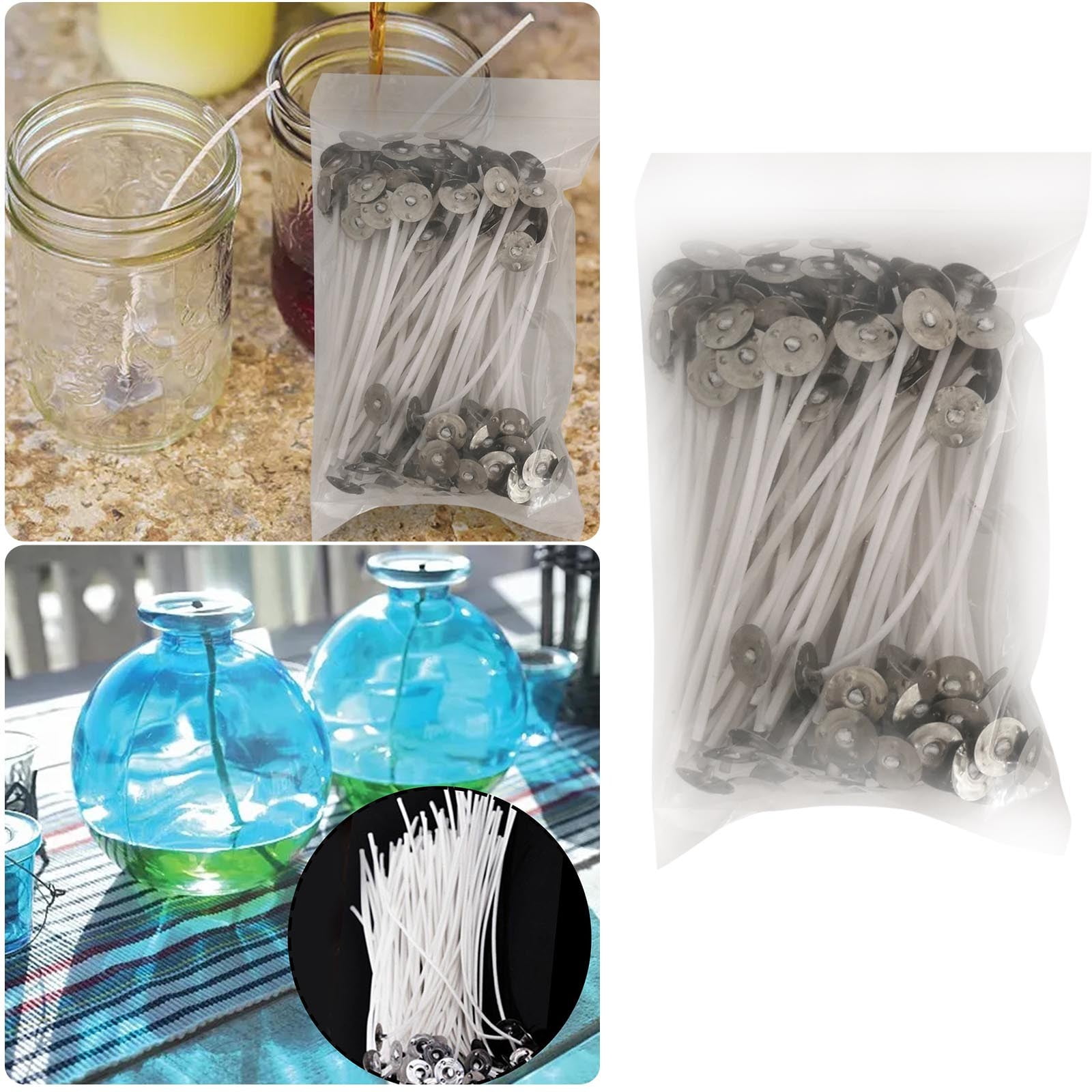 FuChenYu 3” Candle Holder Jelly Wax Wick Soybean Candle Wicks Process