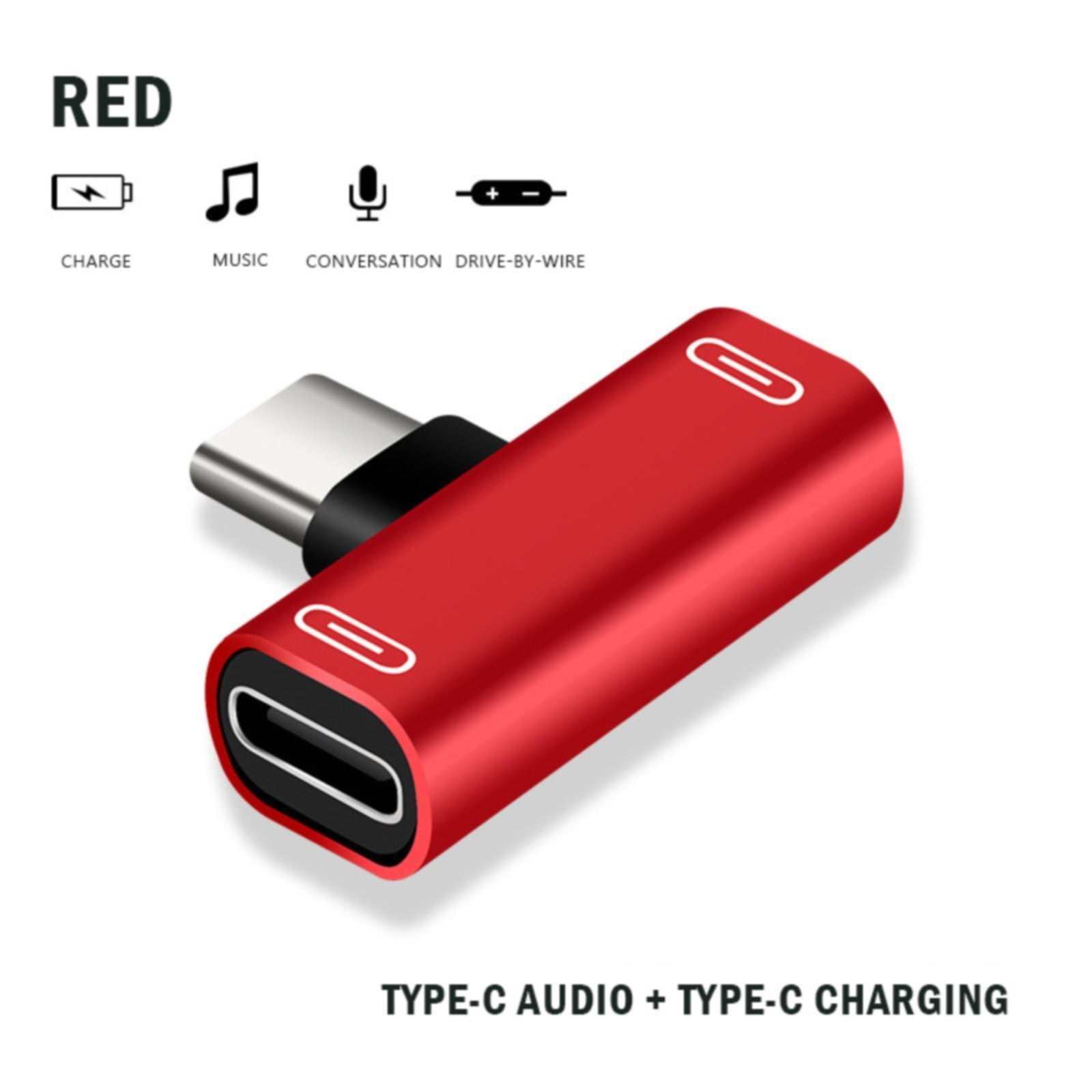 FuChenYu Adapter for Italy German Power Adapter USB C Splitter 2 In 1