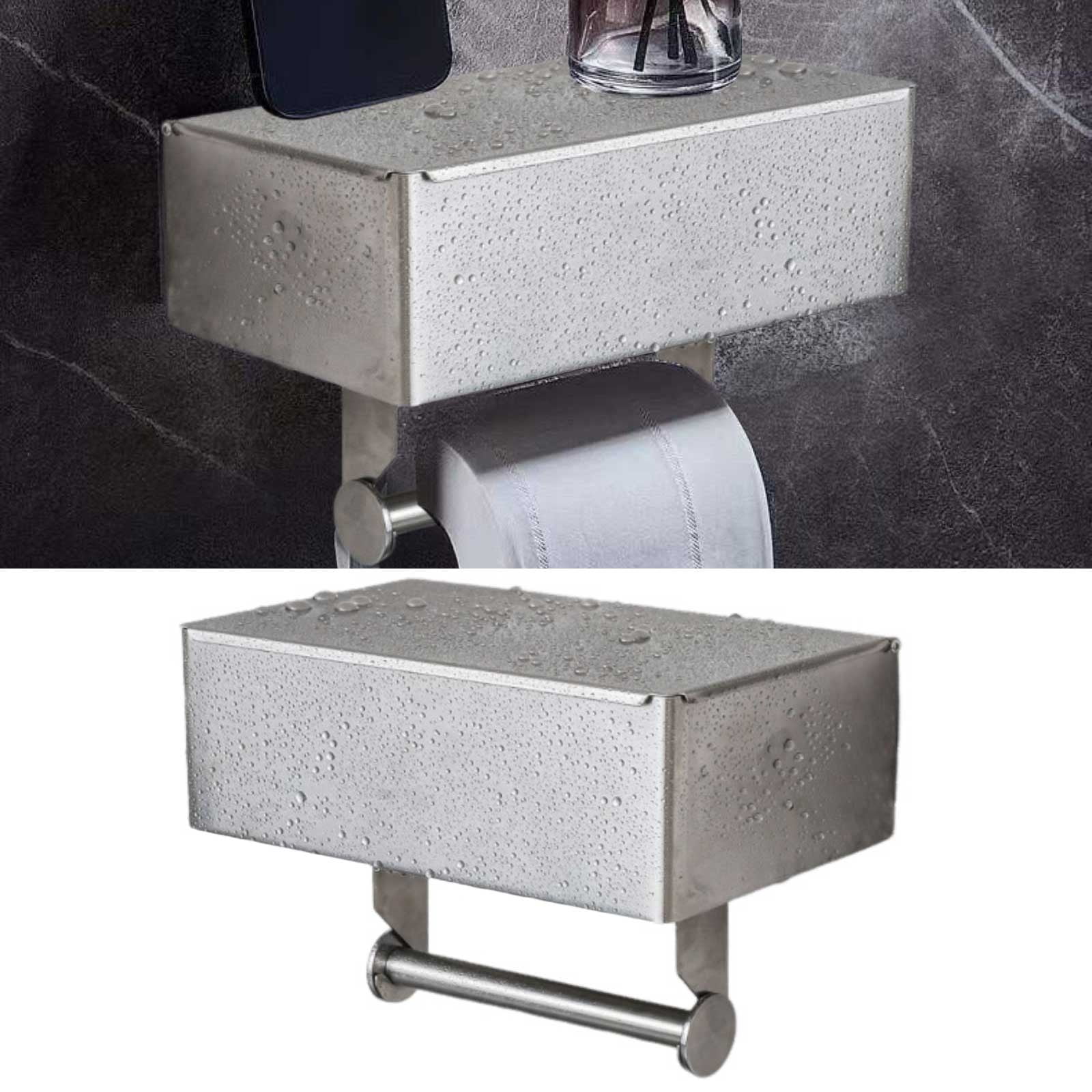 FuChenYu Bathroom Organizer Toilet Paper Holder With Wet Wipes