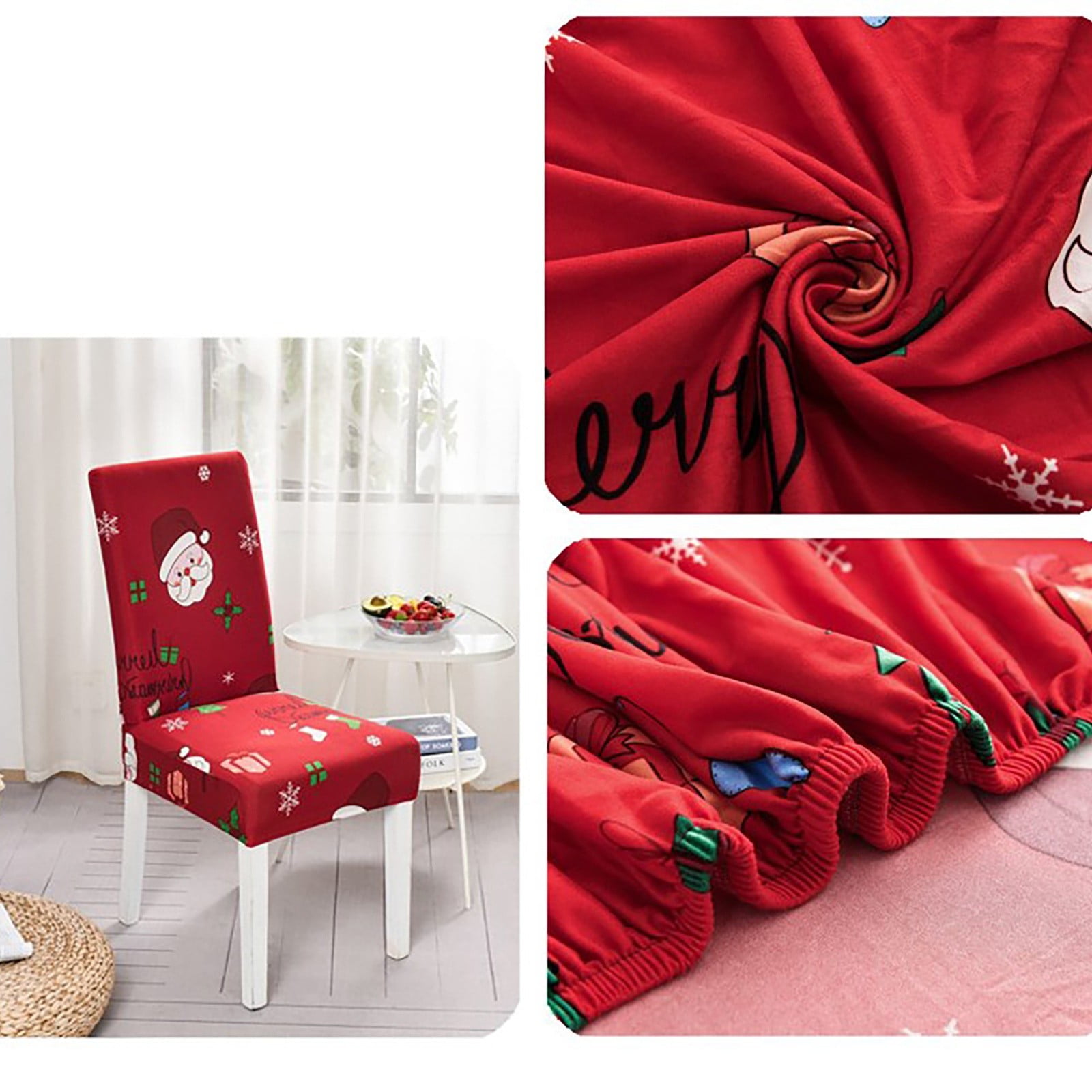 FuChenYu Cat Proof Sofa Cover Christmas Chair Cover Stretch Chair Cover