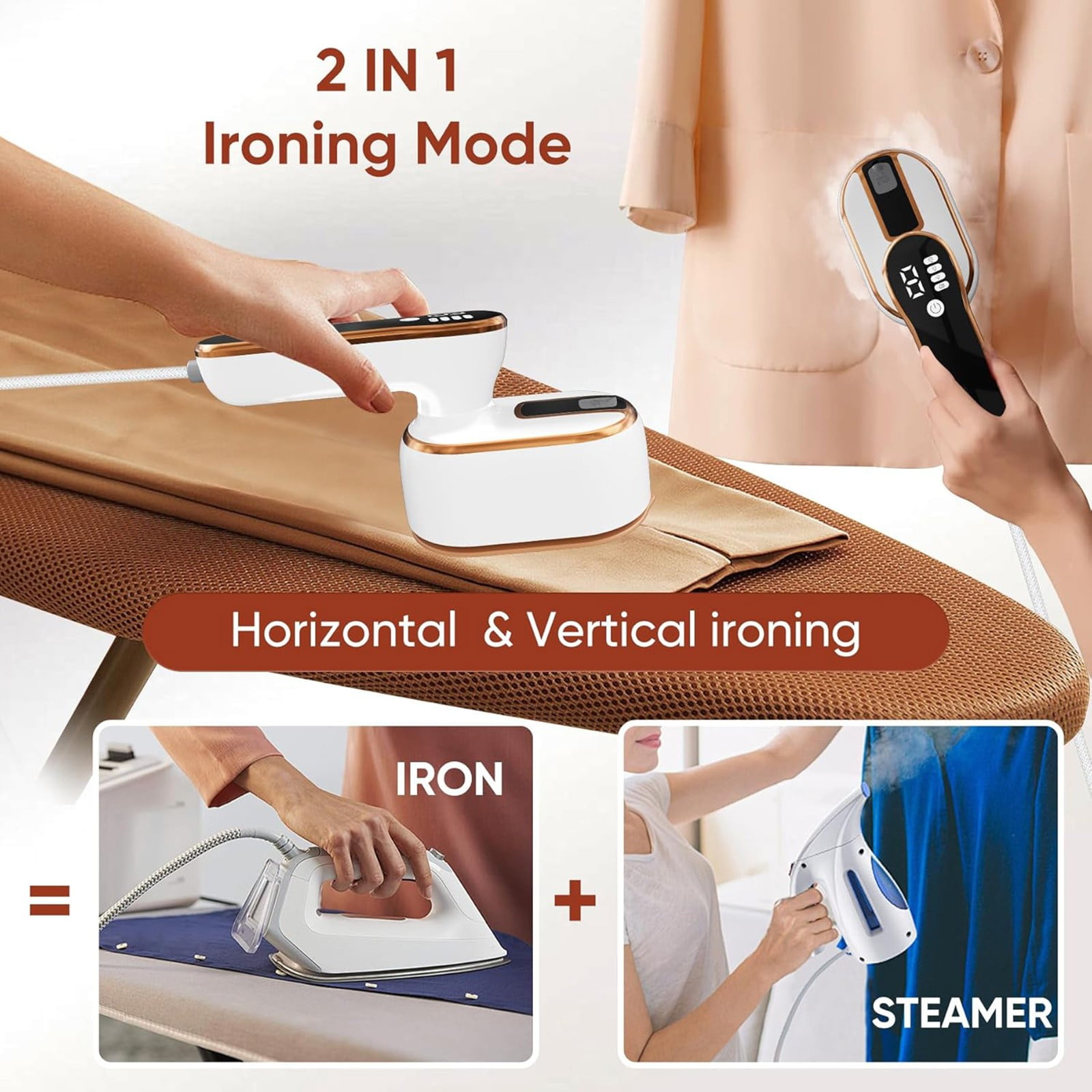 FuChenYu Cool Things to Get Your Mom Mini Folding Handheld Steam