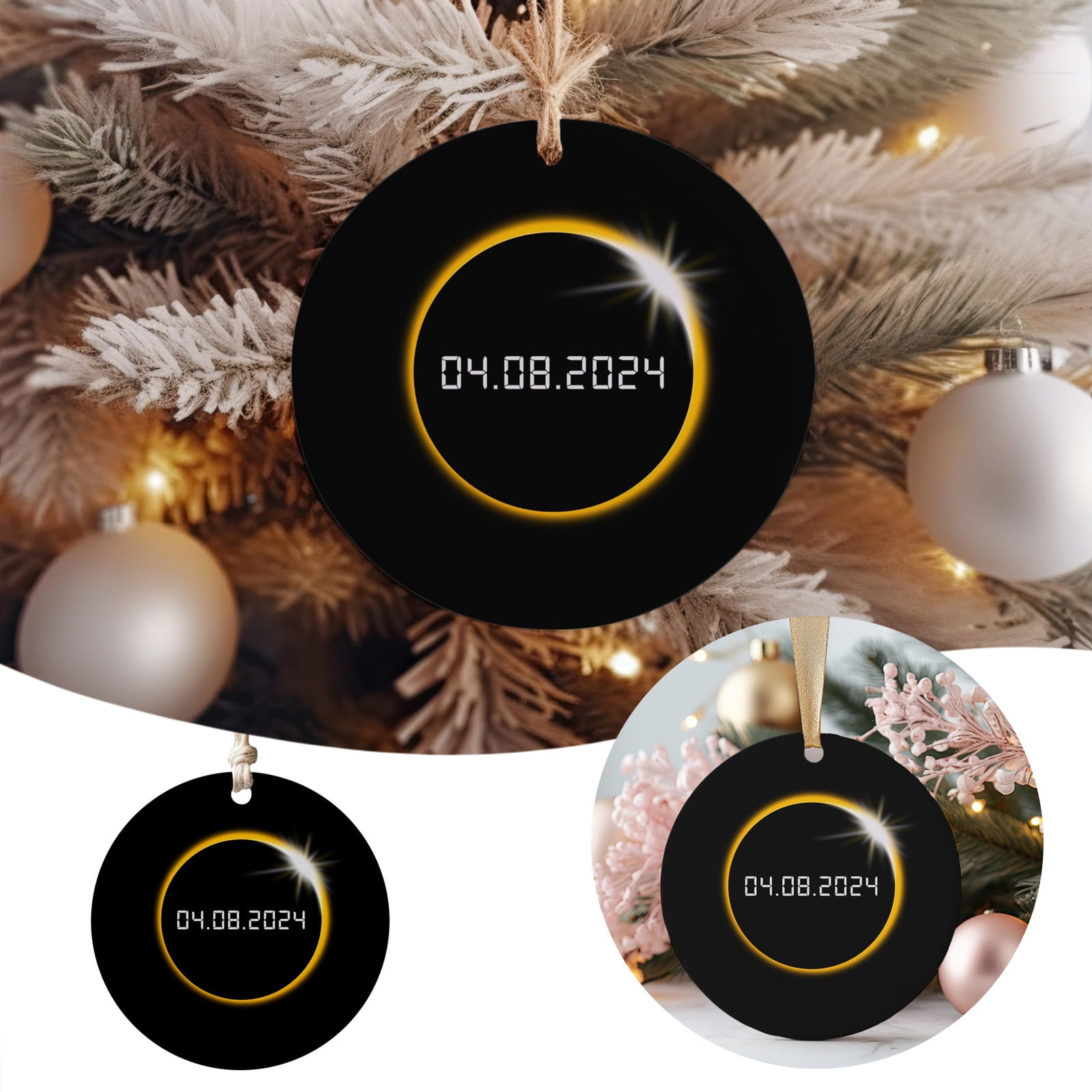 FuChenYu Indoor Hanging Christmas Decorations 2024 Keepsake Path Of