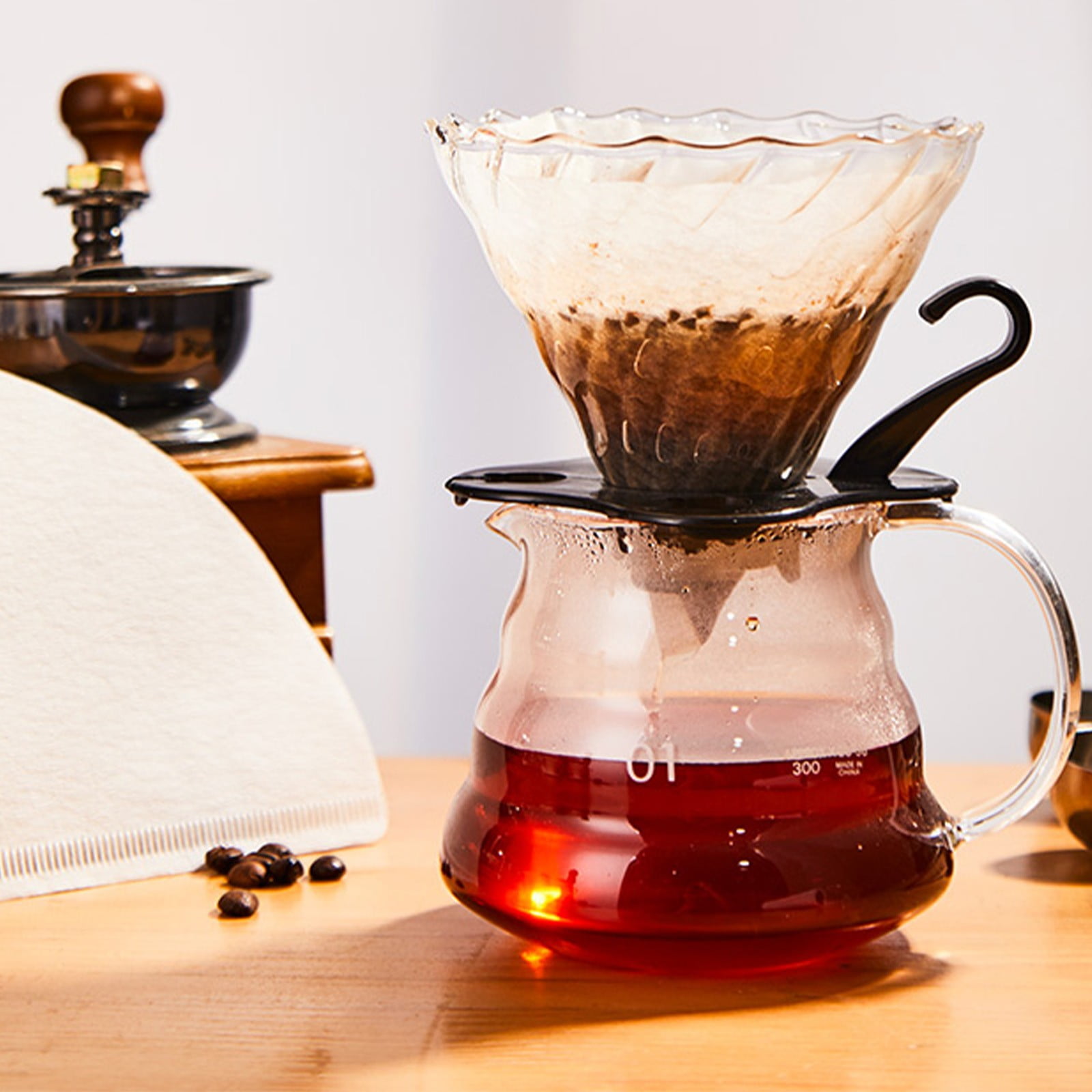 FuChenYu Retractable Guard for Coffee Filter Type Hand Brewed Coffee