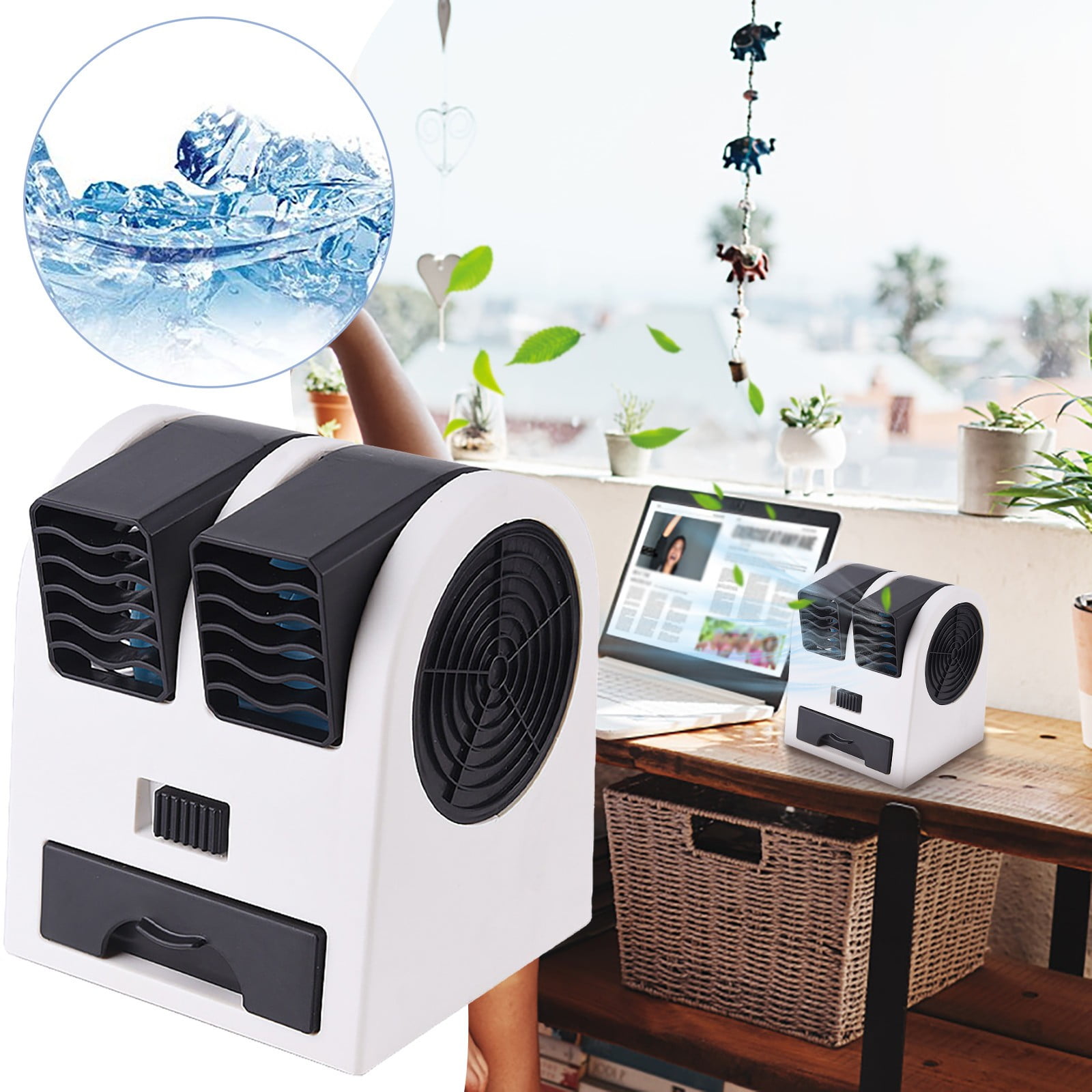 FuChenYu Small Fans Mini Air Conditioner Portable Air Conditioners USB