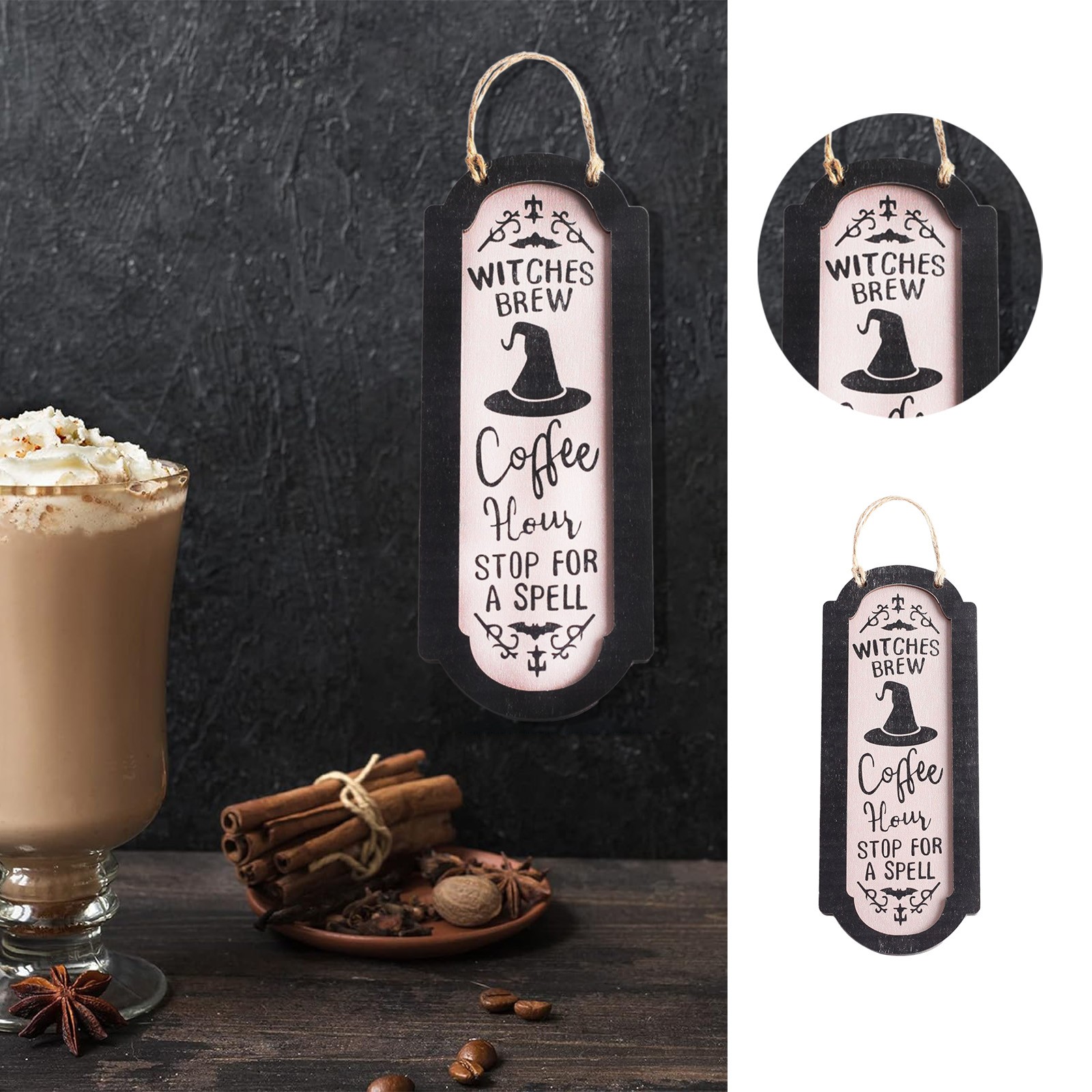 FuChenYu String Beads for Doorway 2024 Ornaments. Wooden Hanging Item