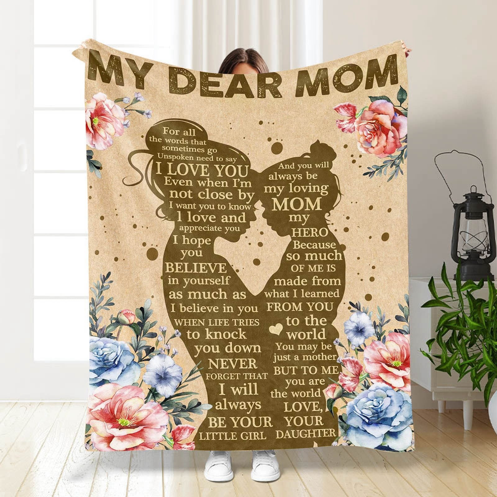 FuChenYu Twin Blanket Birthday For Mom For Mom For Mom Day Blanket From