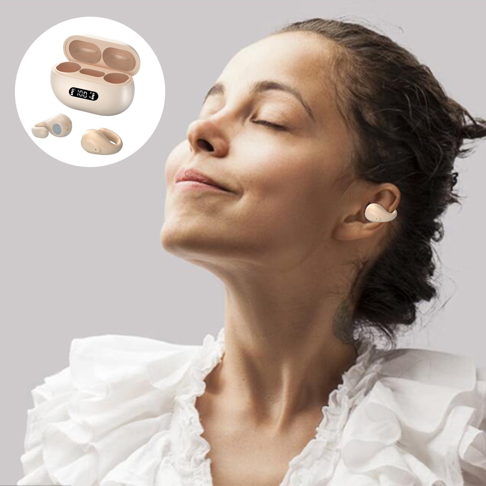 Computer Earbuds FuChenYu Wireless Ear Wireless Headphones for Computer Wireless Sports ...