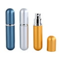 thumbnail image 1 of FuQi Portable Refillable 0.17oz Travel Atomiser Perfume Bottle, Aluminum Shell with Glass Liner, Mini Round Head, 1 of 9