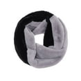 thumbnail image 1 of Fuax Fur Wide Cowl Infinity Scarf Soft Neck Warmer Black Grey, 1 of 3