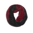 thumbnail image 1 of Fuax Fur Wide Cowl Infinity Scarf Soft Neck Warmer Black Red, 1 of 3