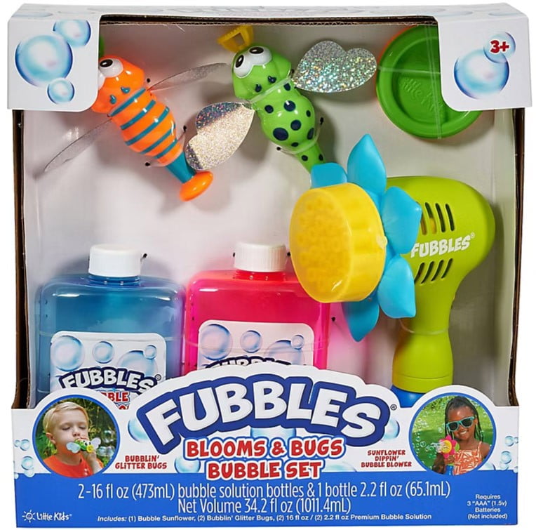 その他 1001toys BUBBLE BEASTS FOAM Fubbles Blooms & Bugs Bubble Set - Walmart.com