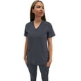 thumbnail image 1 of Fubu Women's 5 Pocket V-Neck Scrub Top Medical Nursing Uniform, 1 of 6