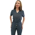 thumbnail image 1 of Fubu Women's 5-Pocket V-Neck Scrub Top Medical Nursing Uniform, 1 of 6