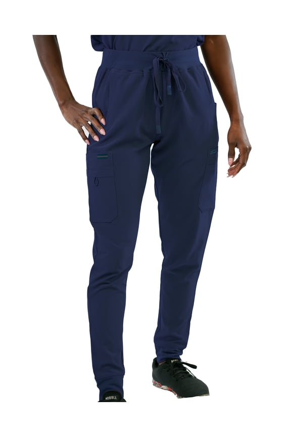 Women's Slim Fit High Waisted Jogger Yoga Scrub Pant Medical Nursing Uniform