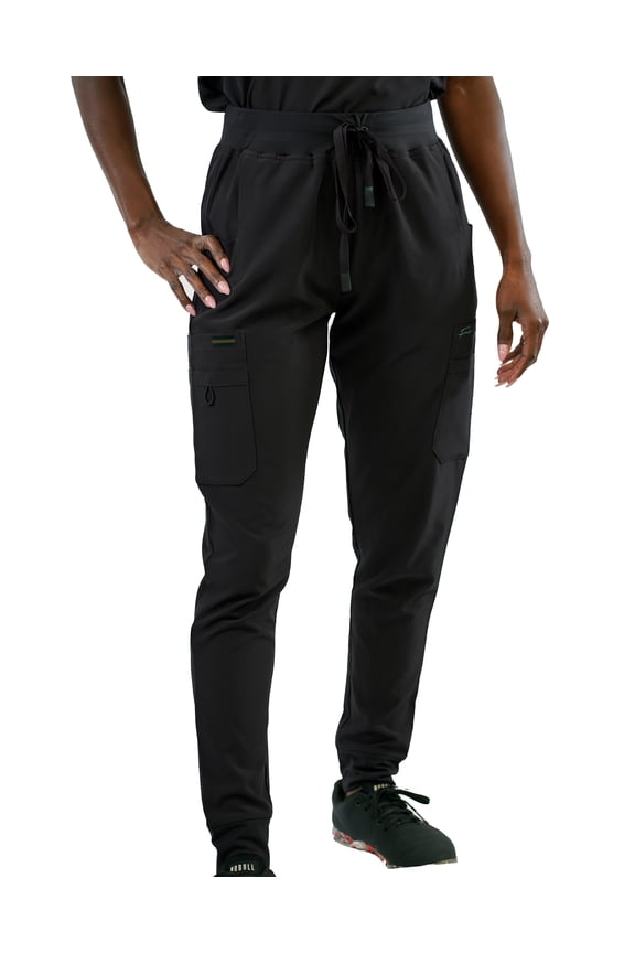Women's Slim Fit High Waisted Jogger Yoga Scrub Pant Medical Nursing Uniform