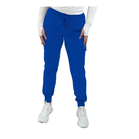 Fubu Women's Slim Fit Jogger Yoga Scrub Pant Medical Nursing Uniform