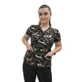 thumbnail image 1 of Fubu Women's V-Neck Print Scrub Top Medical Nursing Uniform, 1 of 2