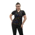 thumbnail image 1 of Fubu Women's V-Neck Print Scrub Top Medical Nursing Uniform, 1 of 3