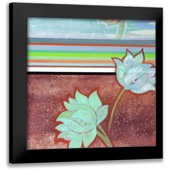 Fuchs, Jodi 12x12 Black Modern Framed Museum Art Print Titled - Breathe Some More III