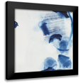thumbnail image 1 of Fuchs, Jodi 12x12 Black Modern Framed Museum Art Print Titled - Minimalist Blue And White II, 1 of 5